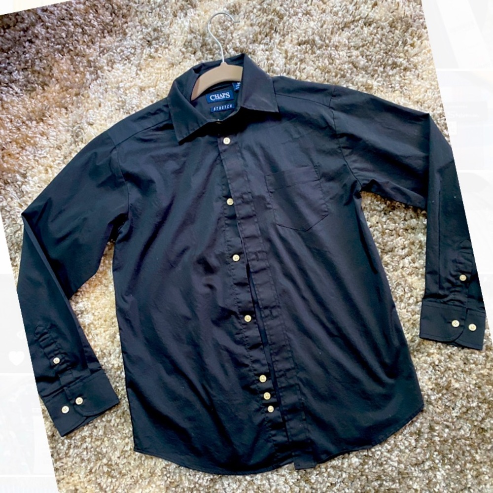 Chaps long sleeve button down Boys size M